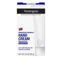 Load image into Gallery viewer, Neutrogena Norwegian Formula Moisturizing Hand Cream Formulated with Glycerin for Dry, Rough Hands, Fragrance-Free Intensive Hand Lotion, 2 oz (Pack of 6)
