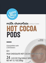 Load image into Gallery viewer, Amazon Brand - Happy Belly Hot Cocoa Pods Compatible with 2.0 K-Cup Brewers, Milk Chocolate Flavored, 24 Count
