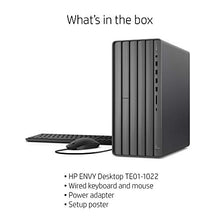 Load image into Gallery viewer, HP ENVY Desktop Computer, Intel Core i7-10700, 16 GB RAM, 1 TB Hard Drive &amp; 512 GB SSD Storage, Windows 10 Pro (TE01-1022, 2020 Model)
