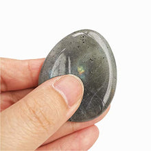 Load image into Gallery viewer, Gemgogo White Moonstone Crystal Thumb Worry Stone Water Drop Chakra Stones Reiki Healing Crystals -Forget About Trouble Tumbled Palm Stone for Good Luck,Protection Chakra Stones,Feng Shui Ornament
