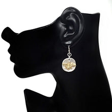 Load image into Gallery viewer, 2 Tone Animal Disk Boutique Style Dangle Earrings (Bumble Bee)
