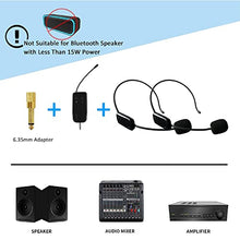 Load image into Gallery viewer, Wireless Microphone System for 2 People, 2.4G Dual Wireless Headset Mics Ideal for Speakers, Voice Amplifier, PA System, Teacher, Tour Guides, Fitness Instructor
