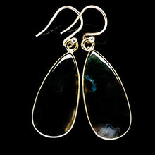 Load image into Gallery viewer, Ana Silver Co Green Moss Agate Earrings 1 3/4&quot; (925 Sterling Silver) - Handmade Jewelry, Bohemian, Vintage EARR393550
