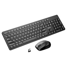 Load image into Gallery viewer, Wireless Keyboard Mouse Combo, BreSii Wireless Keyboard and Mouse Computer Keyboards Mouse Full-size Silent Slim 2.4GHz USB For kids E-Learning PC Desktop Computers Notebook Laptop Windows Office Home
