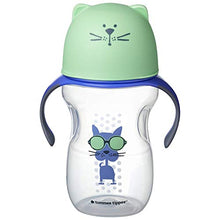 Load image into Gallery viewer, Tommee Tippee Natural Transition Soft Spout Sippy Cup, Boy - 12+ Months, 2pk, Blue &amp; Green
