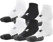Load image into Gallery viewer, Under Armour Adult Performance Tech Low Cut Socks, Multipairs , Steel Assorted (6-Pairs) , Medium
