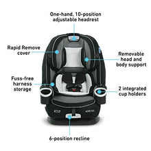 Load image into Gallery viewer, Graco 4Ever DLX 4 in 1 Car Seat | Infant to Toddler Car Seat, with 10 Years of Use, Zagg
