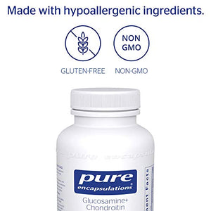 Pure Encapsulations - Glucosamine + Chondroitin with MSM - Healthy Cartilage Strength and Resilience - 120 Capsules