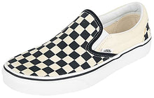 Load image into Gallery viewer, Vans Unisex Adults' Classic Slip On, Black And White Checker/White, 6.5 Men US / 8 Women US
