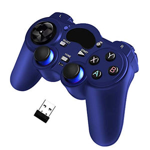 USB 2.4G wireless controller, gaming controller gamepad for Playstation 3 / laptop computer (Windows XP / 7 / 8 / 10) & PC & Android & steam