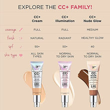 Load image into Gallery viewer, it COSMETICS Your Skin But Better Cc+ Cream Illumination, Light Medium (C) - Full-Coverage Foundation, Hydrating Serum &amp; Spf 50+ Sunscreen - Radiant Finish - 1.08 Fl Oz Light Medium (Cool Undertone)
