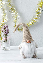 Load image into Gallery viewer, Funoasis Holiday Gnome Handmade Swedish Tomte, Christmas Elf Decoration Ornaments Thanks Giving Day Gifts Swedish Gnomes tomte 16 Inches (Khaki)

