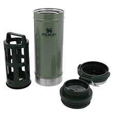 Load image into Gallery viewer, Stanley Classic Travel Press 16oz with Carry Loop, Stainless Steel French Press Coffee Maker, BPA Free Campfire Coffee Pot Heats up Tea or Soup, Great for Camping and Travel, Dishwasher Safe
