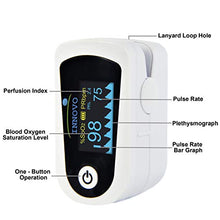 Load image into Gallery viewer, Innovo Premium iP900BP Fingertip Pulse Oximeter Blood Oxygen Monitor with Plethysmograph and Perfusion Index
