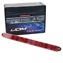Load image into Gallery viewer, iJDMTOY 15-Inch Truck Trailer Tailgate Red LED ID Light Bar Compatible With Chevrolet Dodge Ford GMC Nissan Toyota etc, Functions as Tail Light, Brake Lamp &amp; Turn Signal Lights, Dark Red Lens

