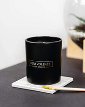 Load image into Gallery viewer, Premium Rose &amp; Sandalwood Hand Poured Scented Candles, 8 oz | 45 Hour Burn, Long Lasting, Highly Scented, All Natural Soy Candles | Relaxing Aromatherapy Candle with Matte Black Glass Gift Box
