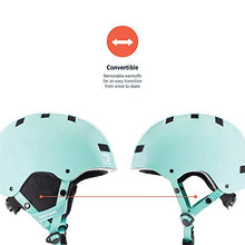 Load image into Gallery viewer, Retrospec Traverse H1 Ski &amp; Snowboard Helmet, Convertible to Bike/Skate, Teal Gloss, Small (51-55cm)

