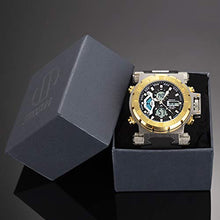 Load image into Gallery viewer, SIBOSUN Sport Watch Digital Wrist Large Face Waterproof Military LED Stopwatch SIBOSUN Men Japanese Quartz Alarm Date Gold
