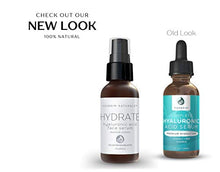 Load image into Gallery viewer, Hyaluronic Acid Face Serum - Hydrating Anti Aging Facial Serum - For Face and Neck - With Vitamin C and E, Green Tea, Jojoba Oil - Natural and Organic - 1 Oz by Foxbrim Naturals
