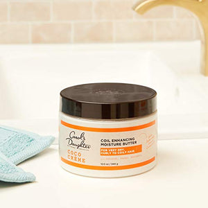 Curly Hair Products by Carol's Daughter, Coco Creme Coil Enhancing Moisture Butter For Very Dry Hair, with Coconut Oil and Mango Butter, Paraben Free and Silicone Free Butter for Curly Hair, 12 Ounce