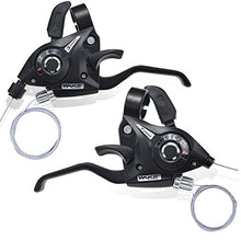 Load image into Gallery viewer, BESNIN Bike Shifter&amp;Brake 1 Pair 3x8 24Speed /3x7 21Speed Shifter and Left/Right Brake Lever Set for Mountain Bike Folding Bike Universal Replacement Part (3x8 24speed)
