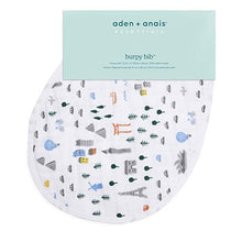 Load image into Gallery viewer, aden + anais Essentials Burpy Bib, 100% Cotton Muslin, Soft Absorbent 4 Layers, Multi-Use Burp Cloth and Bib, 22.5&quot; X 11&quot;, Single, Little Big World
