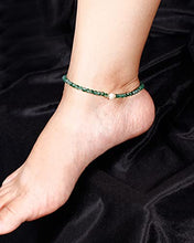 Load image into Gallery viewer, XHUUU Moss Agate Anklet Bracelet For Women Beach Foot Jewelry Healing Crystal Bracelets for Womens Yoga Meditation Balance
