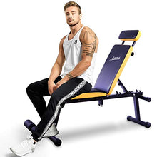 Load image into Gallery viewer, Antetek Adjustable Weight Bench Utility Exercise Workout Bench Flat/Incline/Decline Bench Press for Home Gym, Easy &amp; Fast Folding
