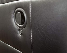 Load image into Gallery viewer, Signature Design by Ashley - Kempten Contemporary Faux Leather Reclining Sofa - Pull-Tab Reclining - Black
