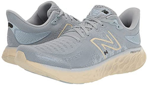 New Balance Men's Fresh Foam X 1080 V12 Running Shoe, Light Slate/Starlight/Bone, 15 Wide