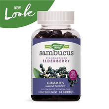 Load image into Gallery viewer, Nature&#39;s Way Sambucus Elderberry Gummies, 60 Gummies (2-Pack)

