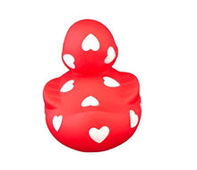 Load image into Gallery viewer, DUCKY CITY 3&quot; Valentines Sweetheart Rubber Duck [Squeaky, with Hole] - Baby Safe Bathtub Bathing Toy
