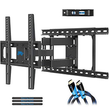 Load image into Gallery viewer, Mounting Dream TV Mount Full Motion TV Wall Mounts for 26-55 Inch Flat Screen TV, Wall Mount TV Bracket with Dual Arms, Max VESA 400x400mm and 99 LBS, Fits 16&quot;, 18&quot;, 24&quot; Studs MD2380-24K TV Mounts
