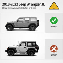 Load image into Gallery viewer, OEDRO 6.5&#39;&#39; Running Boards Compatible with 2018-2022 Jeep Wrangler JL &amp; Unlimited 4 Door, Textured Black Side Step Rails Nerf Bars
