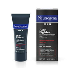 Load image into Gallery viewer, Neutrogena Age Fighter Anti-Wrinkle Retinol Moisturizer for Men, Daily Oil-Free Anti-Aging Face Lotion with Retinol, Multi-Vitamins, and Broad Spectrum SPF 15 Sunscreen, 1.4 oz
