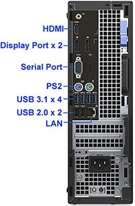 Dell Optiplex 7050 SFF Desktop PC, Intel Quad Core i7-6700 Upto 4.2GHz, 32GB DDR4, 1TB NVMe SSD, DisplayPort, HDMI, AC WiFi USB, Windows 11 Pro (Renewed)