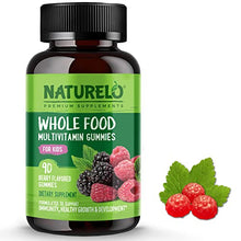 Load image into Gallery viewer, NATURELO Whole Food Vitamin Gummies for Kids - Chewable Gummy Multivitamin for Children - Non-GMO - with Vitamins &amp; Minerals - 90 Vegan Gummies
