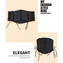 Load image into Gallery viewer, Y-YUNLONG Corset Bodysuit for Women Leather Lace Up Belt Corset Knitted Crop Top Women Boho Bustier Sexy Rave Outfit Ladies Clothe
