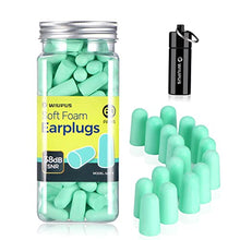 Load image into Gallery viewer, Ear Plugs 60 Pairs,Ultra Soft Foam Ear Plugs for Sleeping Noise Reduction,38dB Sound Blocking Earplugs for Sleeping,Snoring,Travel, Concerts, Studying, Work, Shooting and All Loud Events
