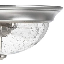 Load image into Gallery viewer, Prominence Home Madalyn 13" Brushed Nickel Flush Mount Seeded Glass Bowl Indoor Light
