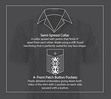 Load image into Gallery viewer, Allsense Men's Short Sleeve Cuban Guayabera Shirts 15-15.5N M White
