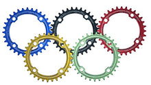 Load image into Gallery viewer, JGbike Elite Round Oval Chainring 104mm BCD 30T 32T 34T 36T 38T Narrow Wide Single Chainring for 8 9 10 11 12 Speed MTB XC Trail e-Bike Fat Bike Mountain Bike Bicycle
