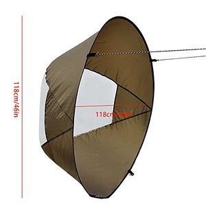 Kayak Wind Sail, 46 Inches Kayak Wind Sail Folding Kayak Paddle Board Accessories, Easy Setup and Install Quickly, Suitable for Canoes, Inflatables, Boats, Yachts