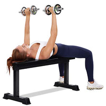 Load image into Gallery viewer, MaxKare Flat Weight Bench 600 LBS Capacity 42x18.5x19'' Workout Exercise Fitness Bench Thick Backrest Cushion for Home Gym Strength Training
