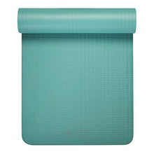 Load image into Gallery viewer, Gaiam Essentials Thick Yoga Mat Fitness &amp; Exercise Mat With Easy-Cinch Yoga Mat Carrier Strap, Teal, 72"L X 24"W X 2/5 Inch Thick
