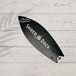 Shred Deck Finger Surfboard | Toy Finger Surf Board | Surf The Wind | Mini Surfboard for Kids Teens Adults | Surf Anywhere Anytime (Black)