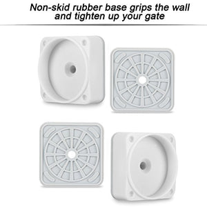 Baby Gate Wall Protector Cups, Prevent Damage from Wall Surface&Secure Pressure Gate,Suitable for Baby Safety Gate,Dog gate, Pressure Mounted Gate (4 Pack)