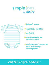 Load image into Gallery viewer, Simple Joys by Carter&#39;s Baby Girls&#39; 5-Pack Long-Sleeve Bodysuit, Pink/Navy/Mint, 0-3 Months
