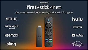 Introducing Fire TV Stick 4K Max streaming device, Wi-Fi 6, Alexa Voice Remote (includes TV controls)