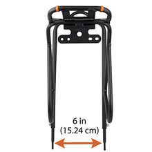 Load image into Gallery viewer, Ibera Bike Rack – Bicycle Touring Carrier with Fender Board, Frame-Mounted for Heavier Top &amp; Side Loads, Height Adjustable for 26&quot;-29&quot; Frames
